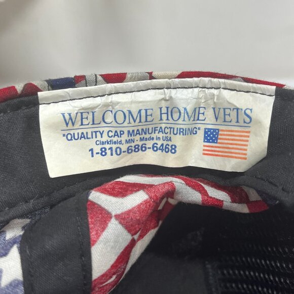 Vintage POW MIA USA Flag All Over Print Snapback Hat Military Adjustable - Picture 6 of 7